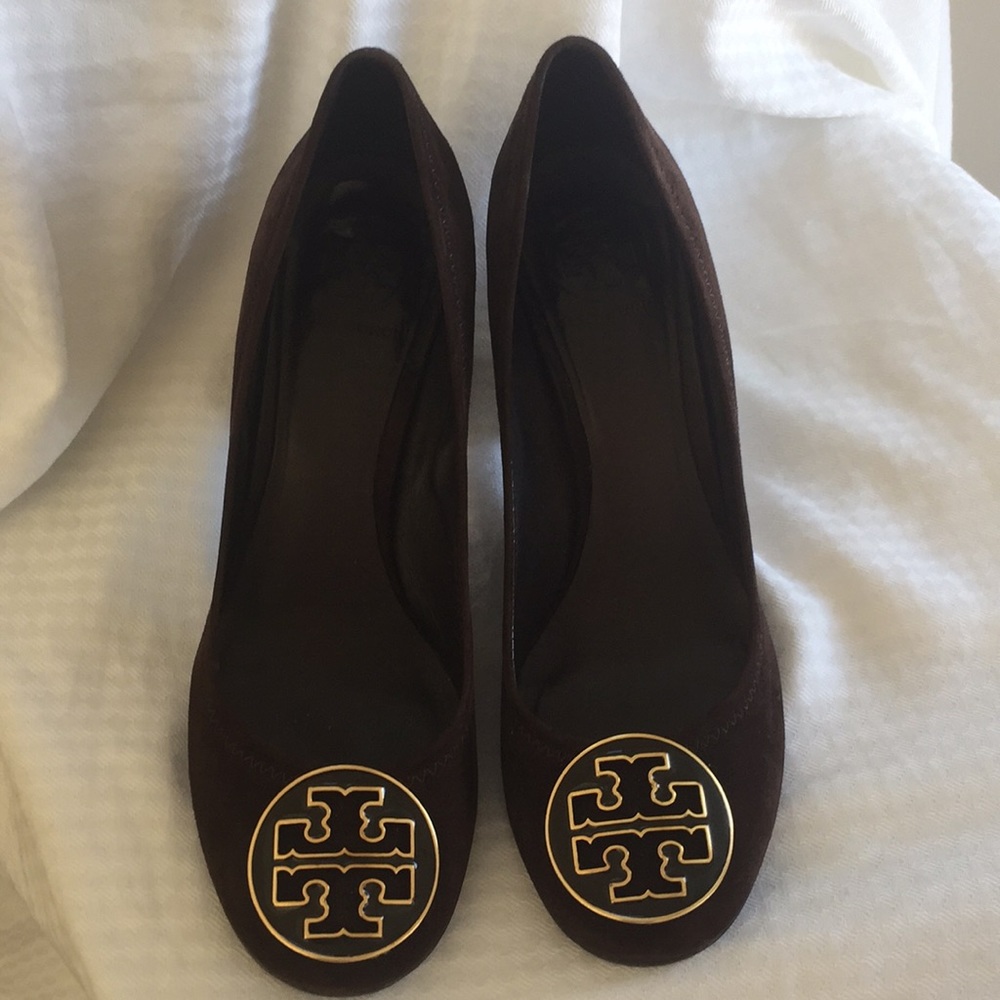 Tory Burch Suede Brown Heels
